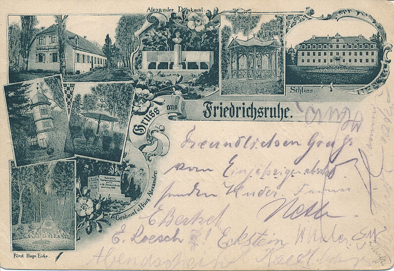 Historische Postkarte Friedrichsruhe um 1904